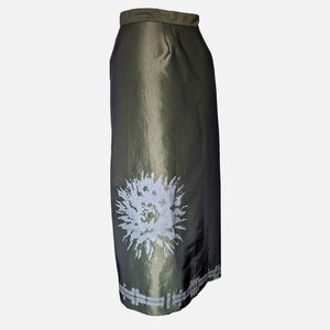 UO Reflective Nylon Wrap Skirt